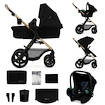 Mestni otroški voziček Kinderkraft Moov 2 XL Pure Black