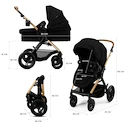 Mestni otroški voziček Kinderkraft Moov 2 XL Pure Black