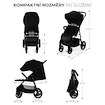 Mestni otroški voziček Kinderkraft Trig 3  Onyx Black