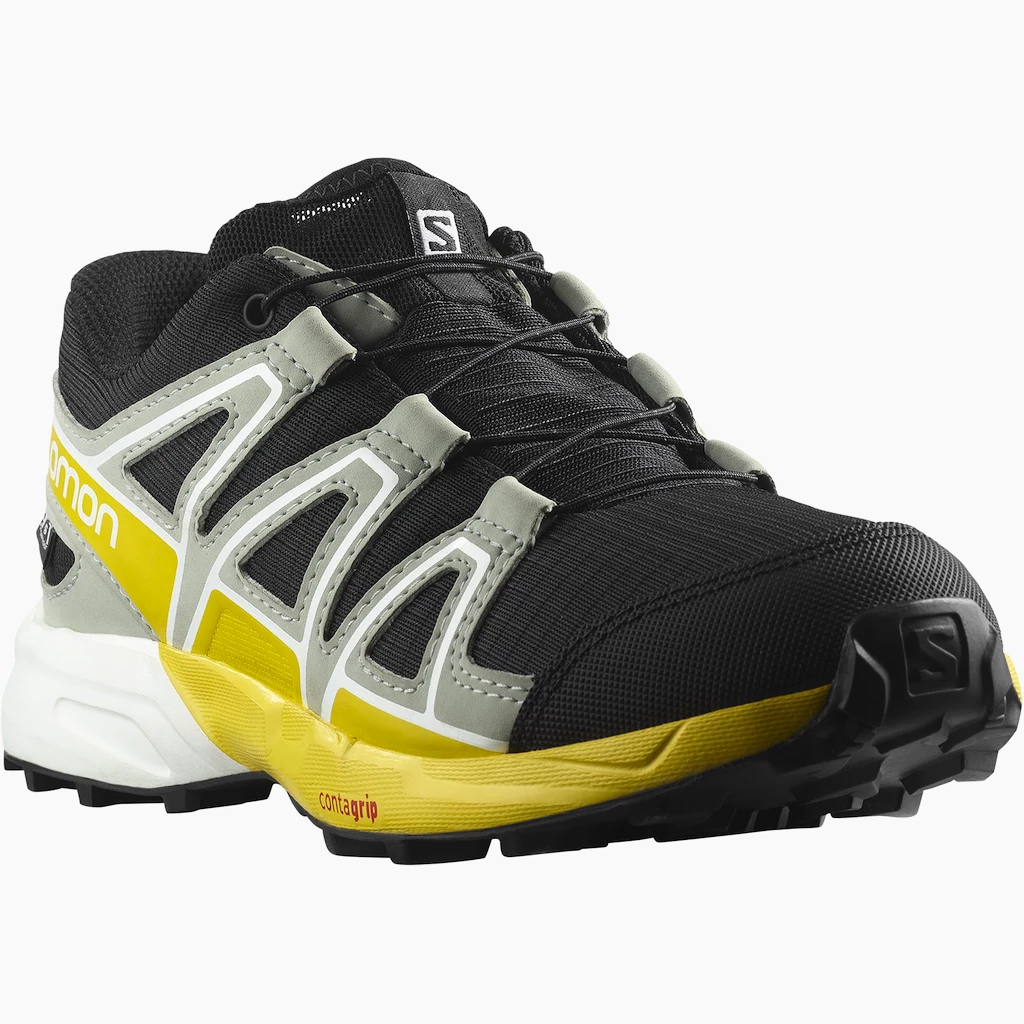 Mladinska tekaška obutev Salomon CSWP Black/Wrough Iron