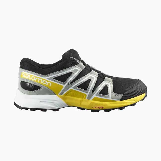 Mladinska tekaška obutev Salomon CSWP Black/Wrough Iron