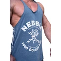 Moška brezrokavna majica Nebbia NEBBIA x OLYMPIA Washed Muscle Back Stringer GOLDEN AGE 791 blue