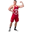 Moška brezrokavna majica Nebbia NEBBIA x OLYMPIA Washed Muscle Back Stringer GOLDEN AGE 791 red