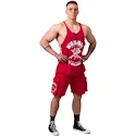 Moška brezrokavna majica Nebbia NEBBIA x OLYMPIA Washed Muscle Back Stringer GOLDEN AGE 791 red