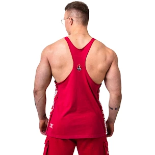 Moška brezrokavna majica Nebbia NEBBIA x OLYMPIA Washed Muscle Back Stringer GOLDEN AGE 791 red