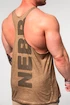 Moška brezrokavna majica Nebbia  Washed-off Oversized Stringer MAX OUT 359 Light Brown