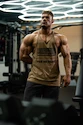 Moška brezrokavna majica Nebbia  Washed-off Oversized Stringer MAX OUT 359 Light Brown