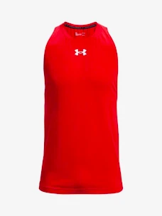Moška brezrokavna majica Under Armour  BASELINE COTTON TANK-RED  XL