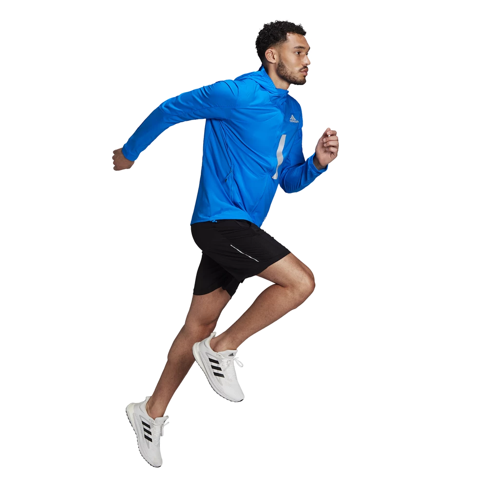 Moška bunda adidas  Marathon Jacket Blue Rush