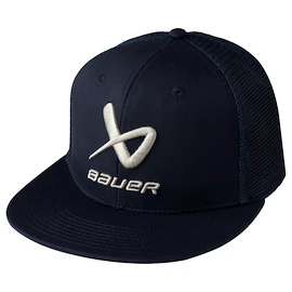 Moška kapa s ščitnikom Bauer Core Flat Brim Snapback Navy