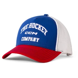 Moška kapa s ščitnikom CCM Athleisure Flatbrim Blanc