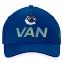 Moška kapa s ščitnikom Fanatics  Authentic Pro Locker Room Structured Adjustable Cap NHL Vancouver Canucks