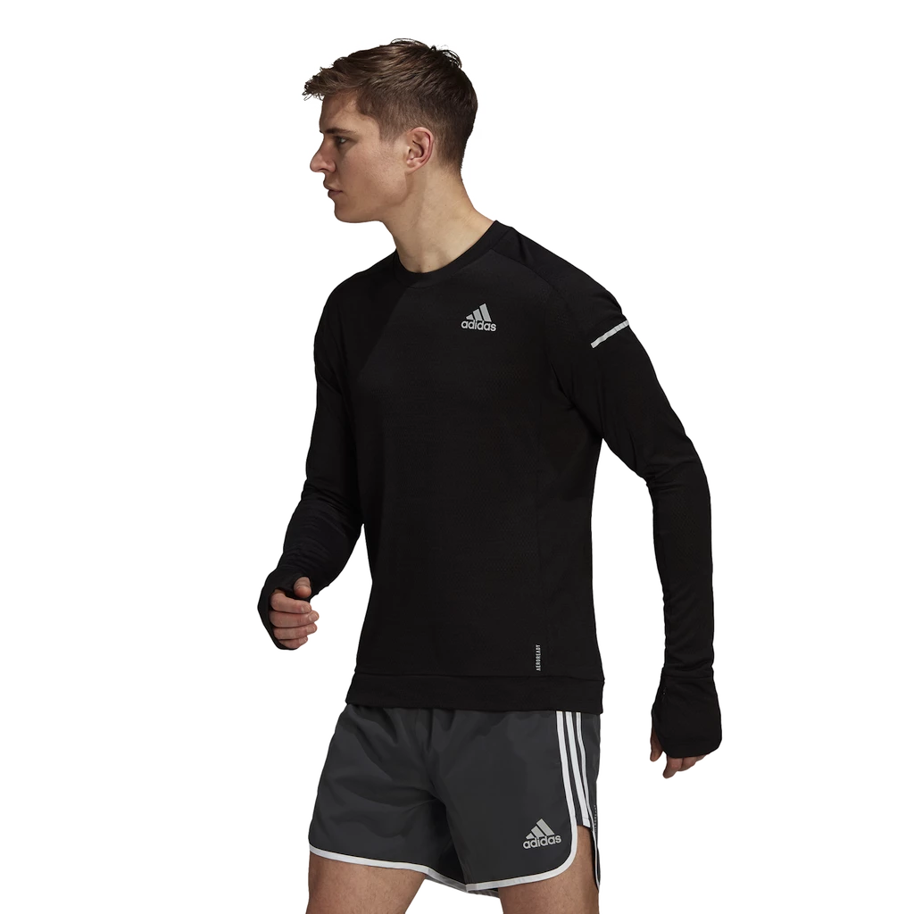 Moška majica adidas  Cooler LS Black