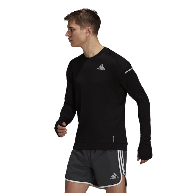 Moška majica adidas  Cooler LS Black