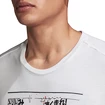 Moška majica adidas  Fast GFX white