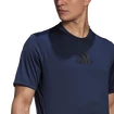 Moška majica adidas  Primeblue Designed 2 Move Sport 3-Stripes Tee Crew Navy