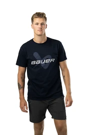 Moška majica Bauer Core SS Lockup Tee Navy