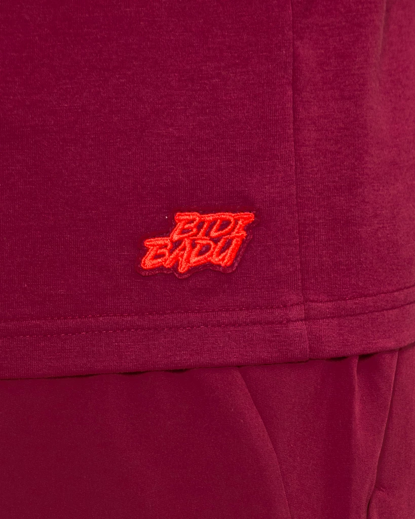 Moška majica BIDI BADU  Protected Leafs Chill Tee Bordeaux