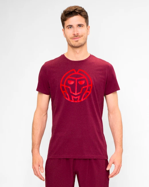 Moška majica BIDI BADU  Protected Leafs Chill Tee Bordeaux  M
