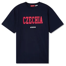 Moška majica CCM Flag Tee Team CZE Navy