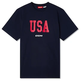 Moška majica CCM Flag Tee Team USA Navy