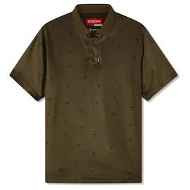 Moška majica CCM Polo Print Khaki Green