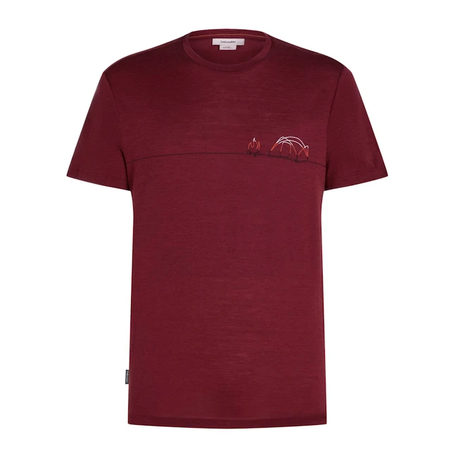 Moška majica Icebreaker Merino 150 Tech Lite SS T Sing Li Cmp Port  XL
