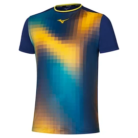 Moška majica Mizuno Frontier Shadow Graphic Tee M Bellwether Blue