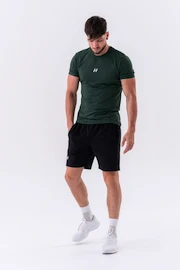 Moška majica Nebbia Classic T-shirt “Reset” 327 dark green