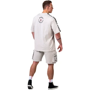 Moška majica Nebbia NEBBIA x OLYMPIA Washed Oversized T-Shirt GOLDEN AGE 790 light grey