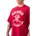 Moška majica Nebbia NEBBIA x OLYMPIA Washed Oversized T-Shirt GOLDEN AGE 790 red