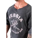 Moška majica Nebbia NEBBIA x OLYMPIA Washed Rag Top GOLDEN AGE 788 black