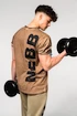 Moška majica Nebbia  Washed-off Cotton T-shirt MAX OUT 357 Light Brown