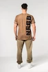 Moška majica Nebbia  Washed-off Cotton T-shirt MAX OUT 357 Light Brown