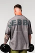 Moška majica Nebbia  Washed-off Oversized Heavyweight Cotton T-shirt NO SHORTCUTS 369 Light Grey