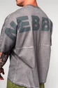 Moška majica Nebbia  Washed-off Oversized Heavyweight Cotton T-shirt NO SHORTCUTS 369 Light Grey