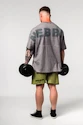 Moška majica Nebbia  Washed-off Oversized Heavyweight Cotton T-shirt NO SHORTCUTS 369 Light Grey