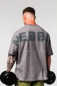 Moška majica Nebbia  Washed-off Oversized Heavyweight Cotton T-shirt NO SHORTCUTS 369 Light Grey