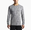 Moška majica Saucony  Negative-Splt Jacquard LS grey  S