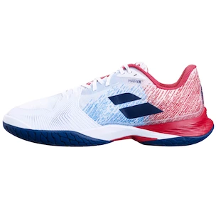Moška obutev za tenis Babolat Jet Mach 3 AC Men Wide White/Estate Blue  EUR 42,5