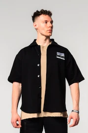 Moška srajca Nebbia Oversized Shirt 90s THROWBACK 350 Black