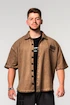 Moška srajca Nebbia  Washed-off Oversized Shirt 90s THROWBACK 347 Light Brown