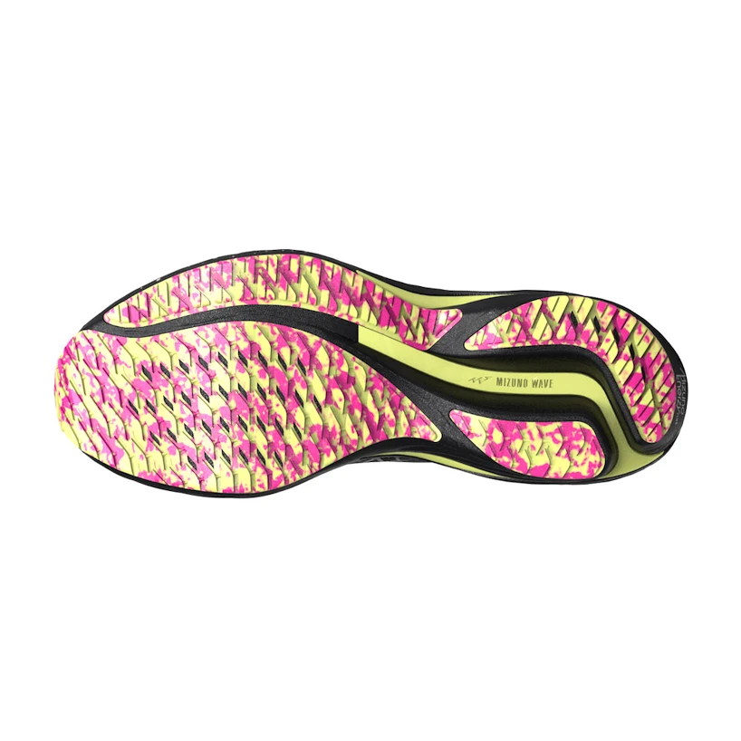Moška tekaška obutev Mizuno 28 Black / Silver / Sunny Lime