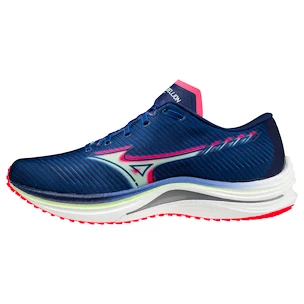 Moška tekaška obutev Mizuno Wave Rebellion / Princess Blue / Paradise Green / Diva Pink  UK 10,5