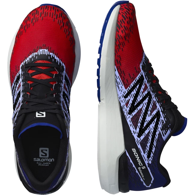 Moška tekaška obutev Salomon 5 Balance Poppy Red/Clematis Blue