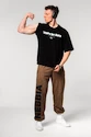 Moška trenirka Nebbia Washed-off Gym Sweatpants Baggy Style GYM BRO 373 Ligth Brown