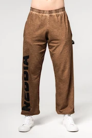 Moška trenirka Nebbia Washed-off Gym Sweatpants Baggy Style GYM BRO 373 Ligth Brown