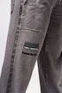 Moška trenirka Nebbia Washed-off Gym Sweatpants NO SHORTCUTS 372 Light Grey