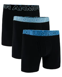 Moške boksarice Under Armour Perf Cotton 6in 3Pack Black
