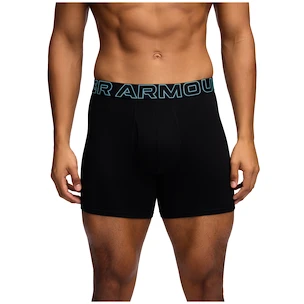 Moške boksarice Under Armour Perf Cotton 6in 3Pack Black